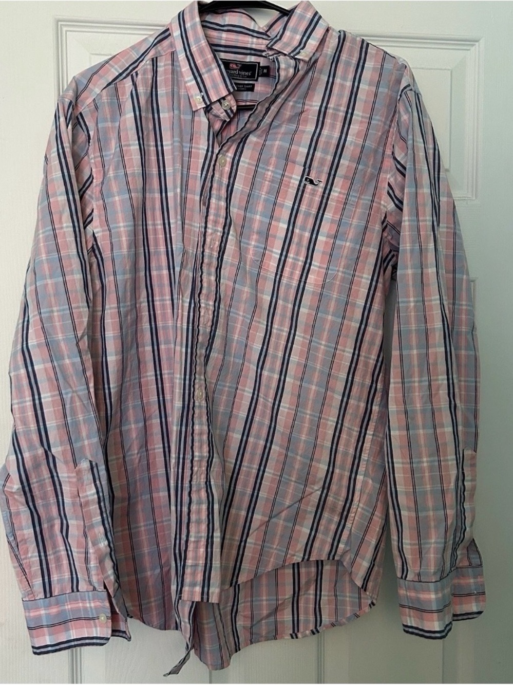 Vineyard Vines Classic Tucker Shirt Men's Medium Pink Button Down Long Sleeve